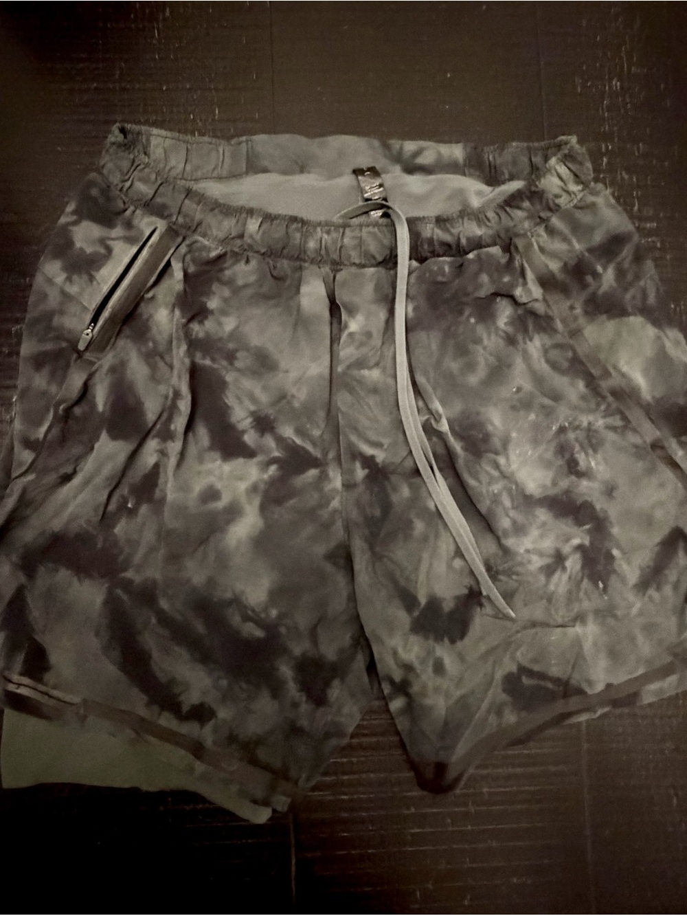 lululemon athletica Men's Tie-Dye Gray Athletic Shorts